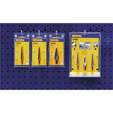 IRWIN Unibit Blue Wall 7pc. 2x1 Merchandiser 4935671